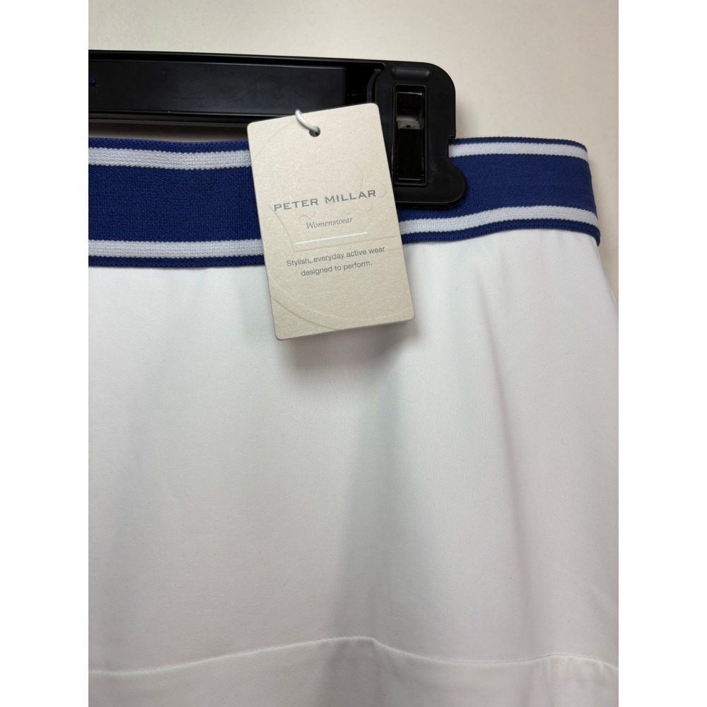 NWT Women's Peter Millar Francoise Court Skort Large White LF22EB100 Striped - Picture 4 of 9
